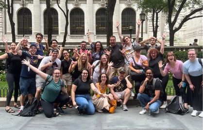 Photo of a group of happy employees